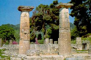 Остатки от статуи Зевса.